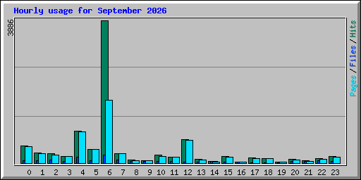 Hourly usage for September 2026